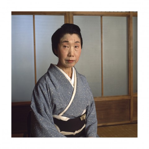 Madame Yamamura Rokusho, danseuse, dans une auberge, Kyoto, 2017